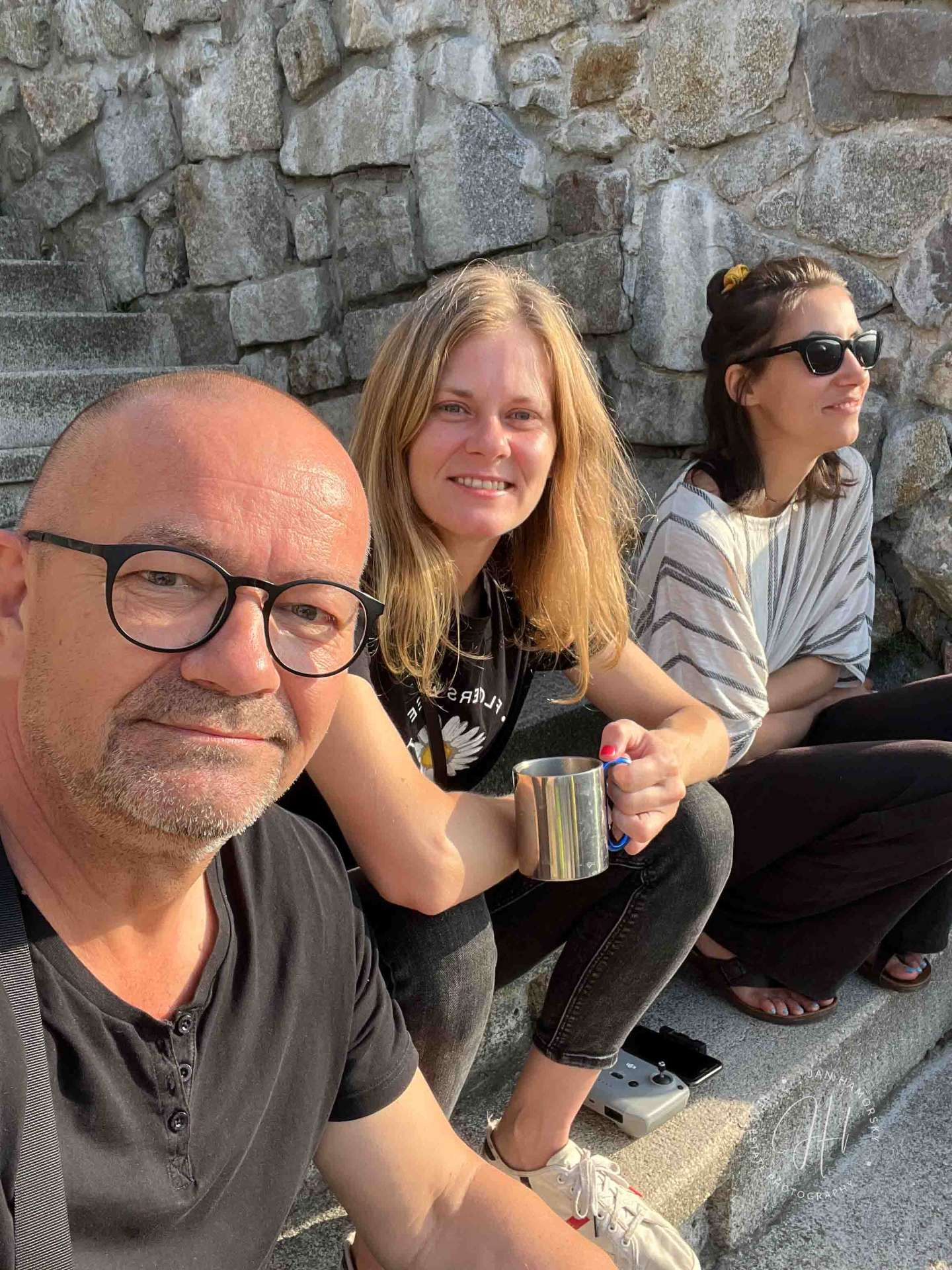 Tím Foto-Hámorský počas fotenia hradu Devín pri Bratislave
