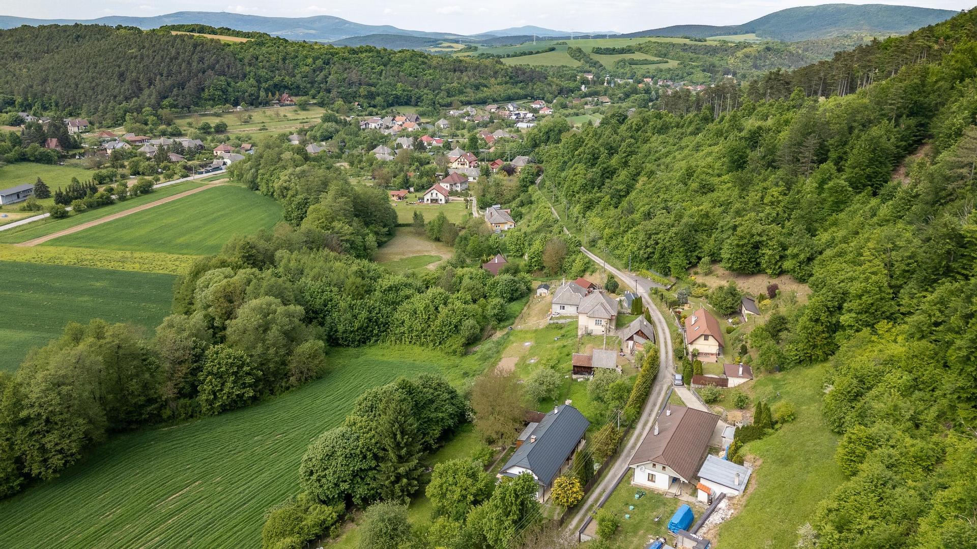 Letecký pohľad na obec – Drone